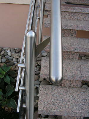 Edelstahlgelnder im Detail