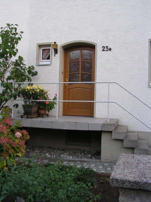 Haustr in Eiche Vollholz