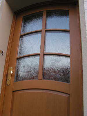 Haustr in Eiche Vollholz