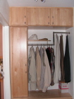 Einbaugarderobe in Ahorn