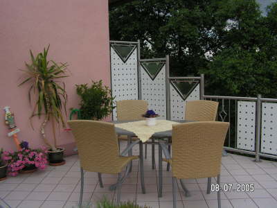 Windschutz fr die Sitzecke